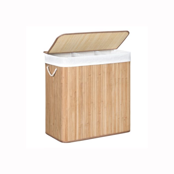 SONGMICS Košara za perilo Bamboo 3 x 50L, LCB091N01 SONGMICS Košara za perilo Bamboo 3 x 50L, LCB091N01