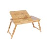 SONGMICS Miza za prenosnik Bamboo s predalom 55 x 35 x (21 - 29) cm naravna, LLD002