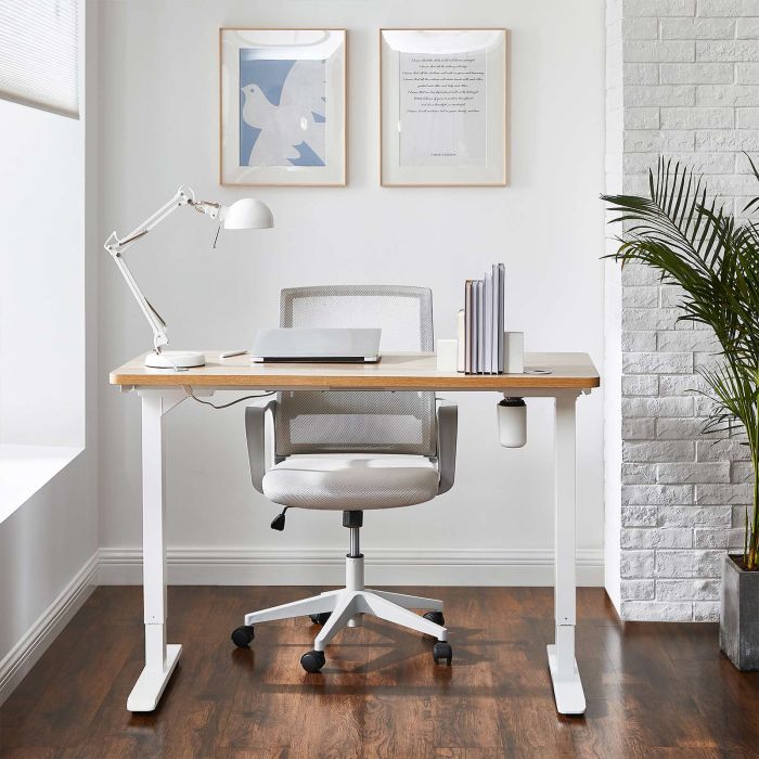 SONGMICS električen Sit/Stand okvir za mizo bel, LSD010W01V1 SONGMICS električen Sit/Stand okvir za mizo bel, LSD010W01V1