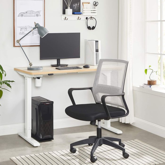 SONGMICS električen Sit/Stand okvir za mizo bel, LSD010W01V1 SONGMICS električen Sit/Stand okvir za mizo bel, LSD010W01V1