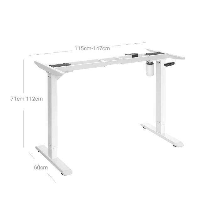 SONGMICS električen Sit/Stand okvir za mizo bel, LSD010W01V1 SONGMICS električen Sit/Stand okvir za mizo bel, LSD010W01V1