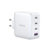 Ugreen USB-A in 3x USB-C 100W GaN hitri polnilec - box Bel Ugreen USB-A in 3x USB-C 100W GaN hitri polnilec - box Bel