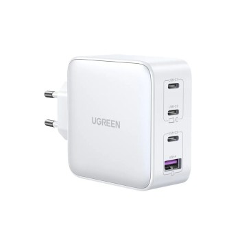Ugreen USB-A in 3x USB-C 100W GaN hitri polnilec - box Bel