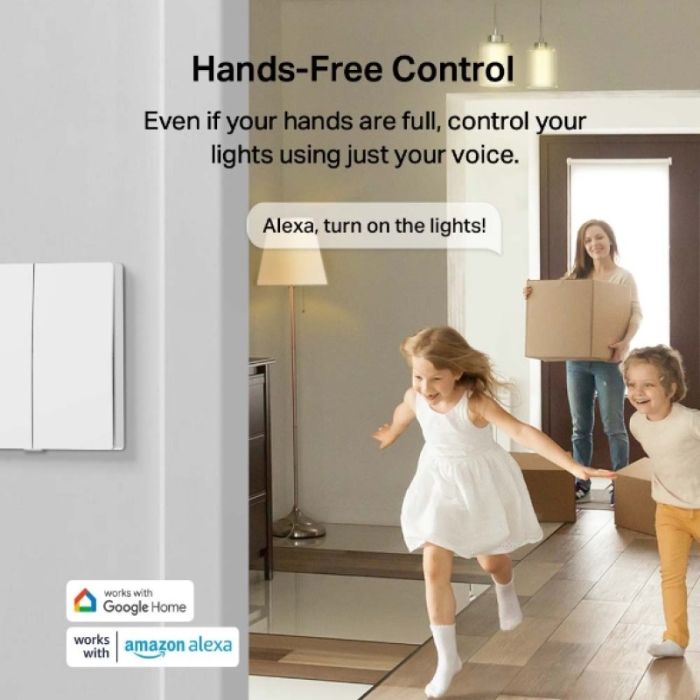 TP-LINK Tapo S220 Smart Light stikalo, 2-Gang 1-Way TP-LINK Tapo S220 Smart Light stikalo, 2-Gang 1-Way