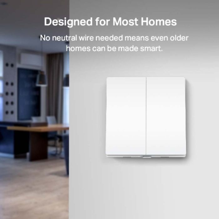 TP-LINK Tapo S220 Smart Light stikalo, 2-Gang 1-Way TP-LINK Tapo S220 Smart Light stikalo, 2-Gang 1-Way