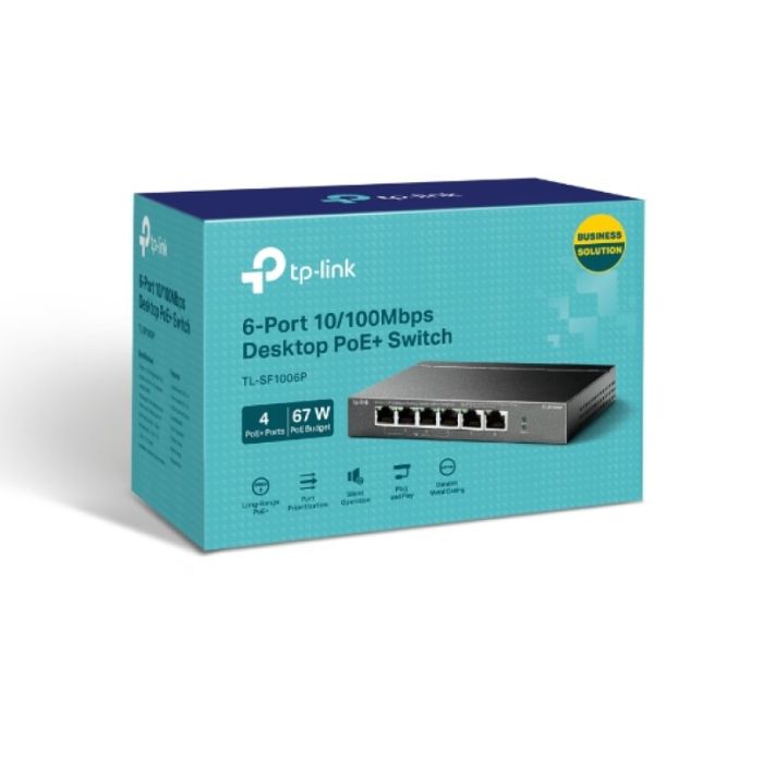 TP-LINK TL-SF1005P 6-port 10/100Mbps stikalo z 4-Port PoE+ TP-LINK TL-SF1005P 6-port 10/100Mbps stikalo z 4-Port PoE+