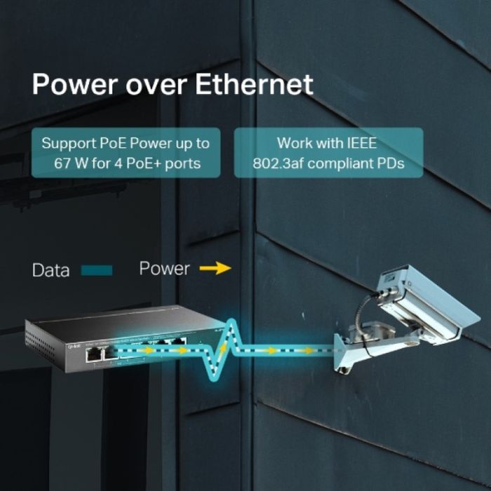 TP-LINK TL-SF1005P 6-port 10/100Mbps stikalo z 4-Port PoE+ TP-LINK TL-SF1005P 6-port 10/100Mbps stikalo z 4-Port PoE+