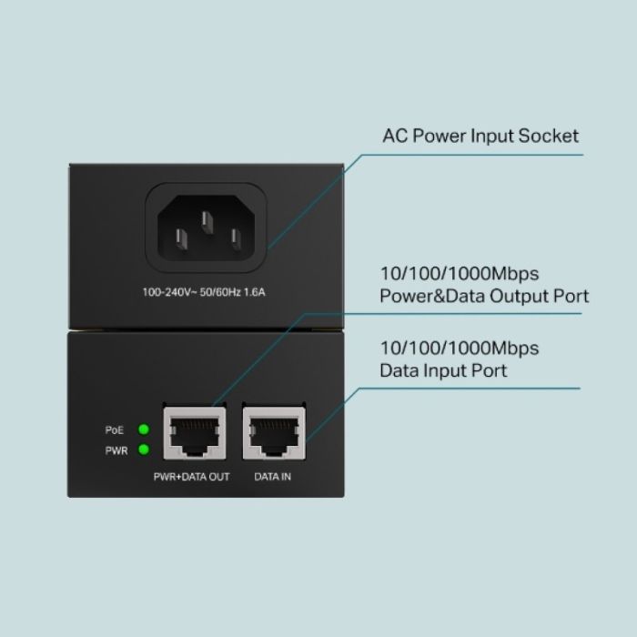 TP-LINK TL-POE170S PoE++ Injector TP-LINK TL-POE170S PoE++ Injector