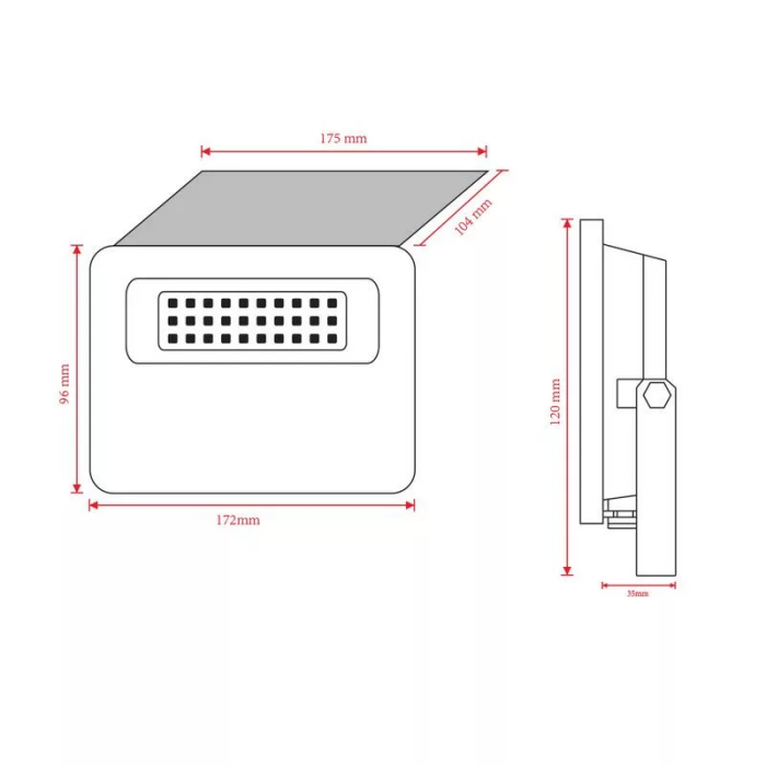 ASALITE LED solarni reflektor 20W 4000K, 1800Lm ASALITE LED solarni reflektor 20W 4000K, 1800Lm