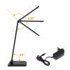 ASALITE namizna LED svetilka z zatemnitvijo 7W 450lm CCT brezžična USB, črna ASALITE namizna LED svetilka z zatemnitvijo 7W 450lm CCT brezžična USB, črna