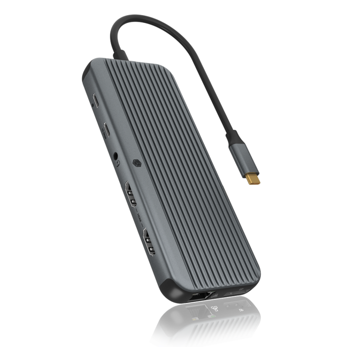 Icybox IB-DK4060-CPD priključna postaja s trojnim video izhodom Icybox IB-DK4060-CPD priključna postaja s trojnim video izhodom
