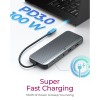 Icybox IB-DK4060-CPD priključna postaja s trojnim video izhodom