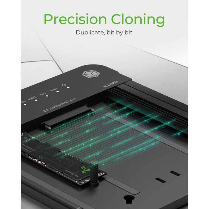 Icybox IB-2915MSCL-C31 clone& dock postaja za M.2 NVME & SATA 2 Icybox IB-2915MSCL-C31 clone& dock postaja za M.2 NVME & SATA 2