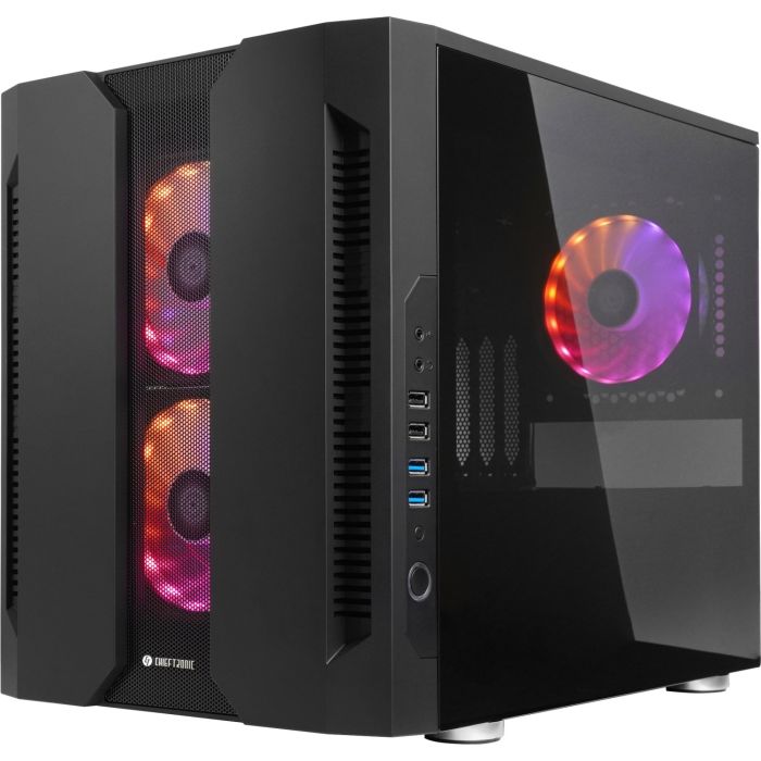 Chieftronic M2 USB3.1 Gen1 mATX RGB ohišje, črno Chieftronic M2 USB3.1 Gen1 mATX RGB ohišje, črno