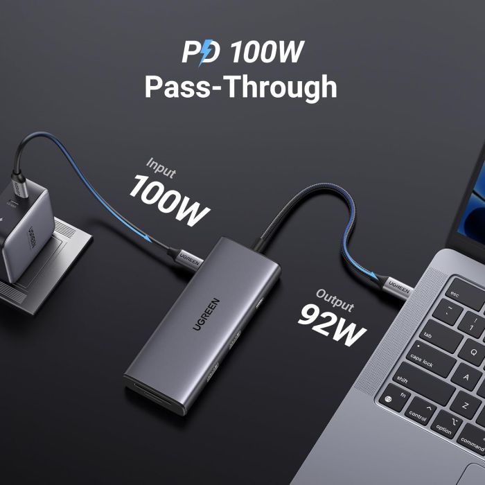 Ugreen 7v1 USB-C Hub (10Gbps USB 3.2, 4K@30Hz HDMI) Ugreen 7v1 USB-C Hub (10Gbps USB 3.2, 4K@30Hz HDMI)