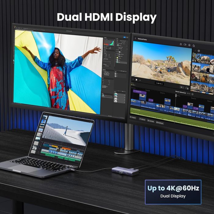 UGREEN 6v1 USB C Hub Dual HDMI 4K@60Hz, 100W PD UGREEN 6v1 USB C Hub Dual HDMI 4K@60Hz, 100W PD