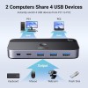 UGREEN USB 3.0 stikalo za 2 računalnika, ki si delita naprave USB C & A UGREEN USB 3.0 stikalo za 2 računalnika, ki si delita naprave USB C & A