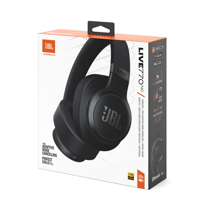 JBL Live 770NC Bluetooth naglavne brezžične slušalke, črne JBL Live 770NC Bluetooth naglavne brezžične slušalke, črne