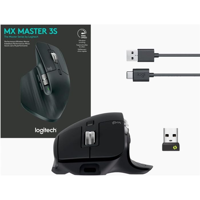 Logitech brezžična miška MX Master 3S business graphite-OEM Logitech brezžična miška MX Master 3S business graphite-OEM