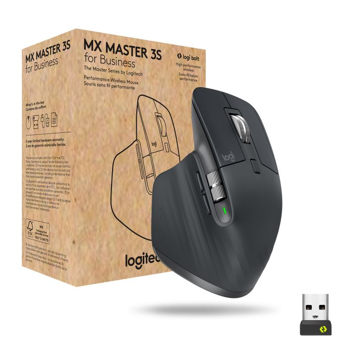 Logitech brezžična miška MX Master 3S business graphite-OEM Logitech brezžična miška MX Master 3S business graphite-OEM