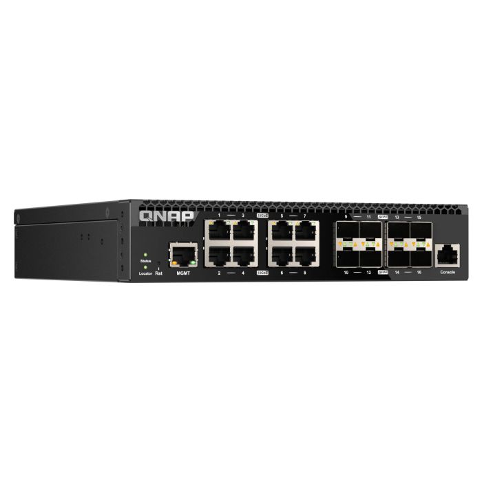 QNAP web managed stikalo 16 port 10Gb QNAP web managed stikalo 16 port 10Gb