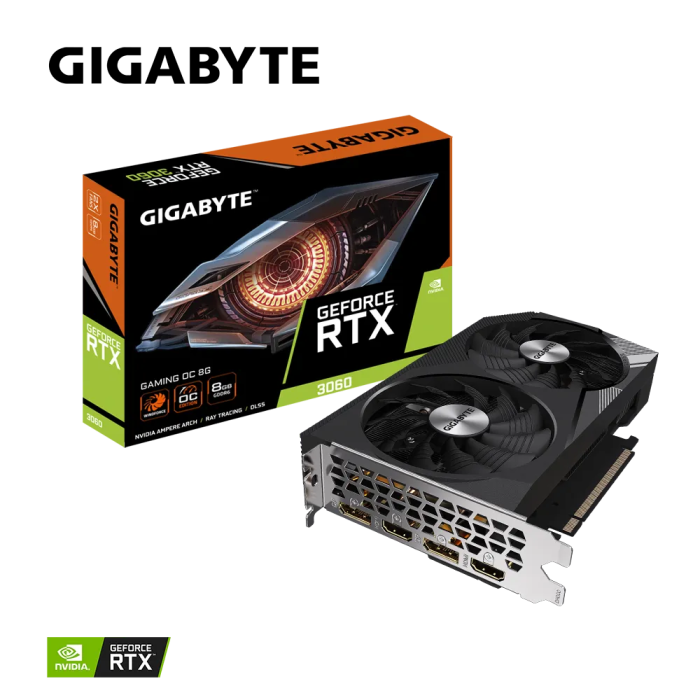 Grafična kartica GIGABYTE GeForce RTX 3060 GAMING OC 8G, 8GB GDDR6, PCI-E 4.0 Grafična kartica GIGABYTE GeForce RTX 3060 GAMING OC 8G, 8GB GDDR6, PCI-E 4.0