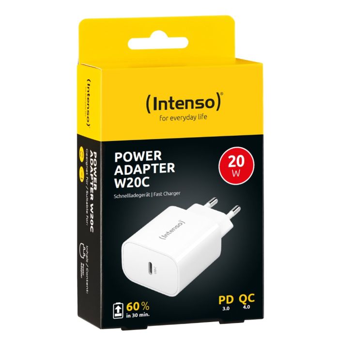 Intenso 20W napajalnik s priključkom USB-C W20C Intenso 20W napajalnik s priključkom USB-C W20C