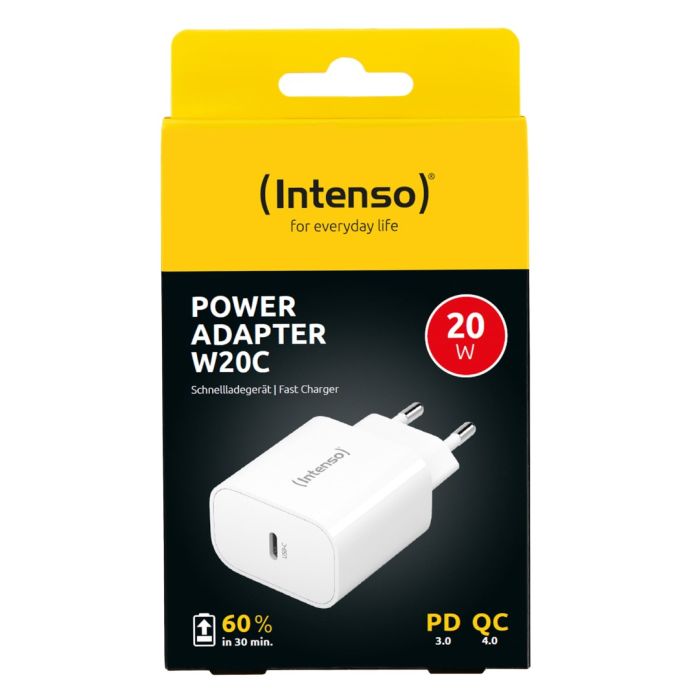 Intenso 20W napajalnik s priključkom USB-C W20C Intenso 20W napajalnik s priključkom USB-C W20C
