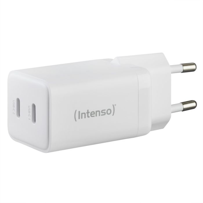 Intenso 40W GaN napajalnik s priključkom 2xUSB-C W40CC Intenso 40W GaN napajalnik s priključkom 2xUSB-C W40CC