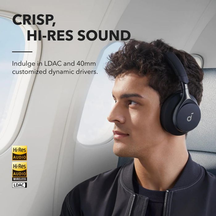 Anker Soundcore Space One naglavne Bluetooth slušalke, črna Anker Soundcore Space One naglavne Bluetooth slušalke, črna