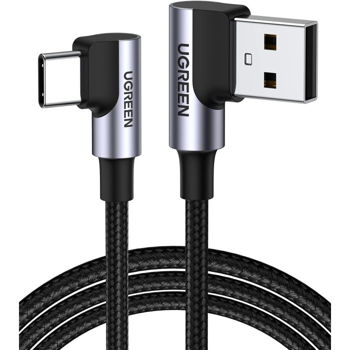 Ugreen USB v USB C 90-stopinjski kabel za hitro polnjenje 1M Ugreen USB v USB C 90-stopinjski kabel za hitro polnjenje 1M