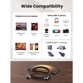 Ugreen kotni USB-C 60W kabel 2M Ugreen kotni USB-C 60W kabel 2M
