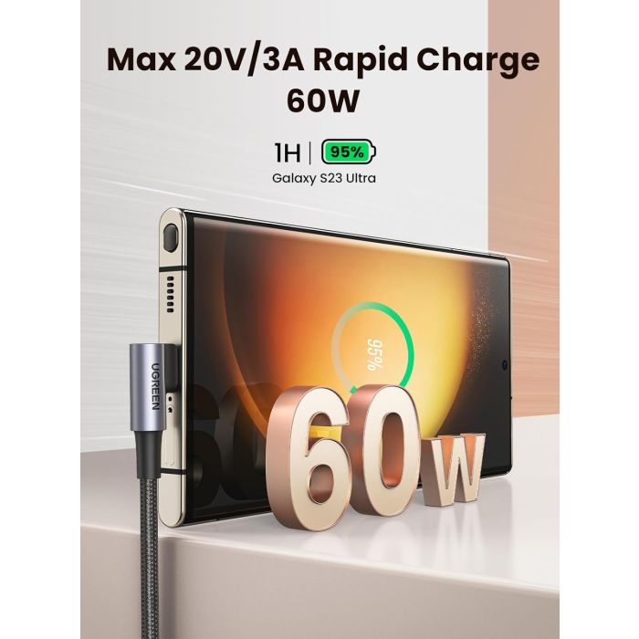 Ugreen kotni USB-C 60W kabel 2M Ugreen kotni USB-C 60W kabel 2M