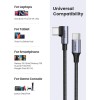 Ugreen USB-C na kotni USB-C kabel 60W 3M Ugreen USB-C na kotni USB-C kabel 60W 3M