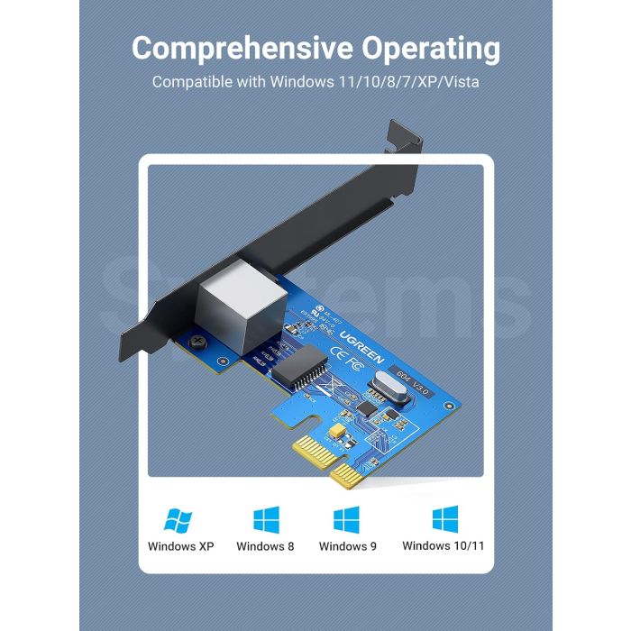 Ugreen 10/100/1000 PCI Express mrežna kartica Ugreen 10/100/1000 PCI Express mrežna kartica