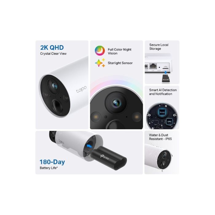 TP-LINK Tapo C420S1 2K QHD zunanja Wi-Fi varnostna kamera - set kamera + Smart Hub TP-LINK Tapo C420S1 2K QHD zunanja Wi-Fi varnostna kamera - set kamera + Smart Hub