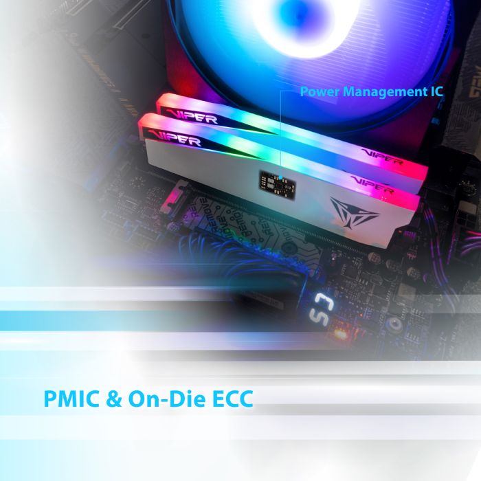 Patriot Viper Elite 5 RGB Kit 32GB (2x16GB) DDR5-6200 DIMM PC5-49600 CL42, 1.35V Patriot Viper Elite 5 RGB Kit 32GB (2x16GB) DDR5-6200 DIMM PC5-49600 CL42, 1.35V
