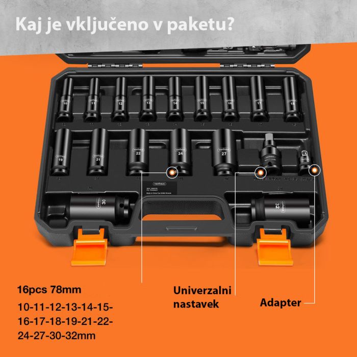 VonHaus komplet 40 kosov udarnih vtičnikov 3500318 VonHaus komplet 40 kosov udarnih vtičnikov 3500318