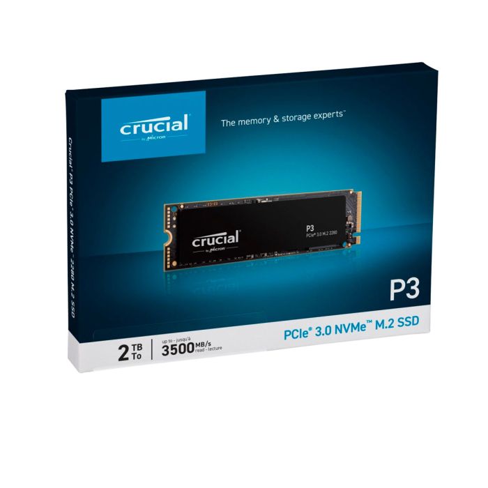 Crucial P3 2TB 3D NAND NVMe PCIe M.2 SSD Crucial P3 2TB 3D NAND NVMe PCIe M.2 SSD