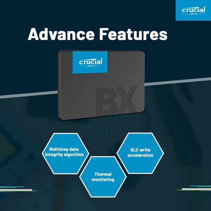 Crucial BX500 500GB 3D NAND SATA 2.5 SSD Crucial BX500 500GB 3D NAND SATA 2.5 SSD