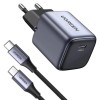 Ugreen Nexode 30W USB C Polnilnik GaN II s priloženim USB-C 60W 1M kablom Ugreen Nexode 30W USB C Polnilnik GaN II s priloženim USB-C 60W 1M kablom