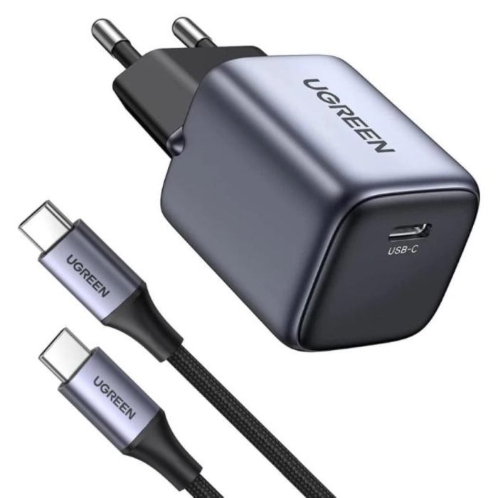 Ugreen Nexode 30W USB C Polnilnik GaN II s priloženim USB-C 60W 1M kablom Ugreen Nexode 30W USB C Polnilnik GaN II s priloženim USB-C 60W 1M kablom