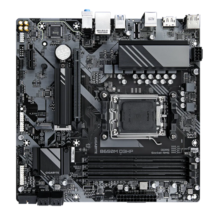 GIGABYTE B650M D3HP, DDR5, SATA3, USB3.2Gen1, DP, 2.5GbE, AM5 mATX GIGABYTE B650M D3HP, DDR5, SATA3, USB3.2Gen1, DP, 2.5GbE, AM5 mATX