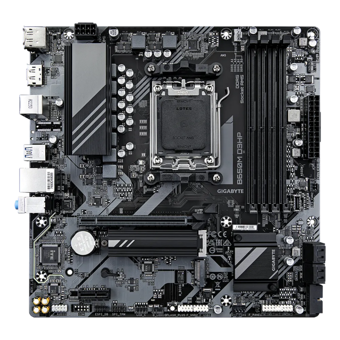 GIGABYTE B650M D3HP, DDR5, SATA3, USB3.2Gen1, DP, 2.5GbE, AM5 mATX GIGABYTE B650M D3HP, DDR5, SATA3, USB3.2Gen1, DP, 2.5GbE, AM5 mATX