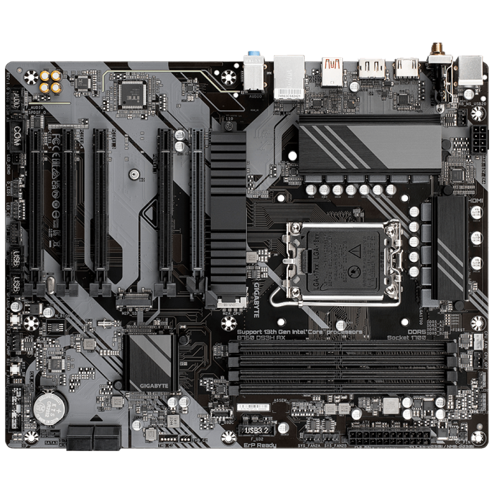 GIGABYTE B760 DS3H AX, DDR5, SATA3, USB3.2Gen2, DP, WiFi, LGA1700 ATX GIGABYTE B760 DS3H AX, DDR5, SATA3, USB3.2Gen2, DP, WiFi, LGA1700 ATX