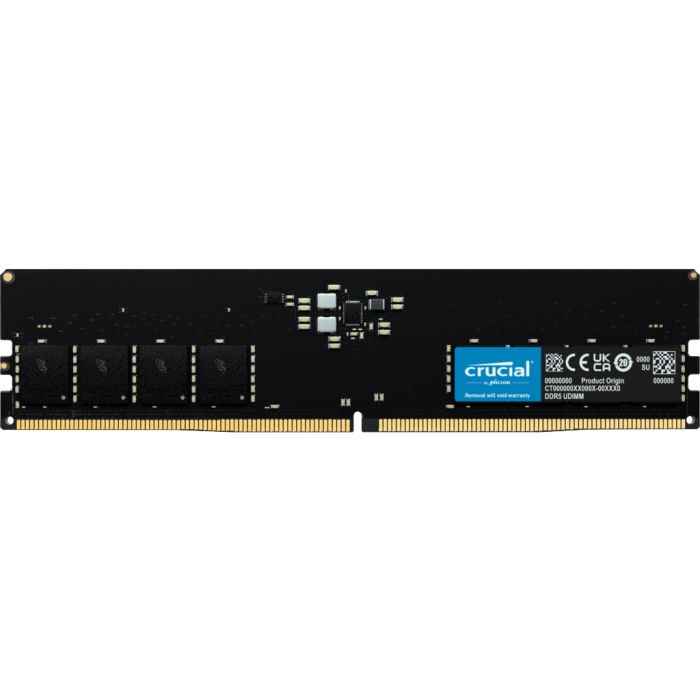 Crucial 16GB DDR5-5600 UDIMM CL46, 1.1V Crucial 16GB DDR5-5600 UDIMM CL46, 1.1V