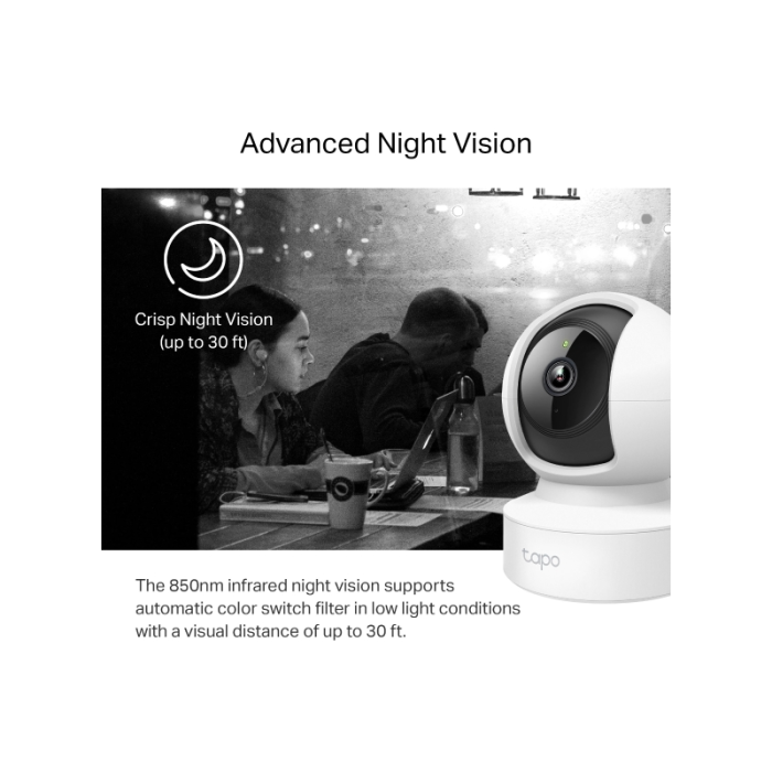 TP-LINK Tapo C212 2k 3MP Pan/Tilt WiFi varnostna kamera TP-LINK Tapo C212 2k 3MP Pan/Tilt WiFi varnostna kamera