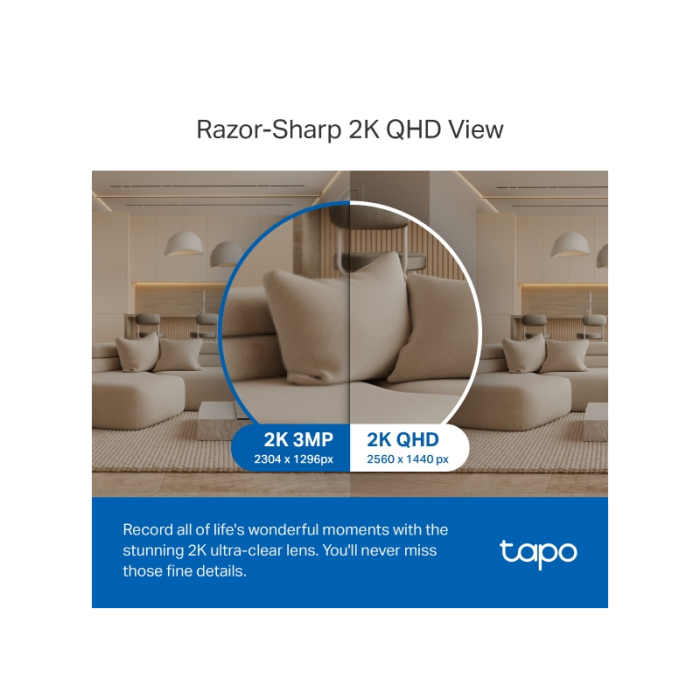 TP-LINK Tapo C220 2k 4MP QHD WiFi Pan/Tilt varnostna kamera TP-LINK Tapo C220 2k 4MP QHD WiFi Pan/Tilt varnostna kamera