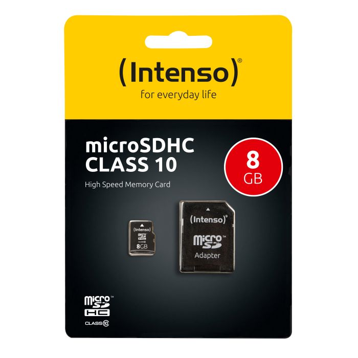 Intenso 8GB microSDHC Class 10 25MB/s spominska kartica Intenso 8GB microSDHC Class 10 25MB/s spominska kartica
