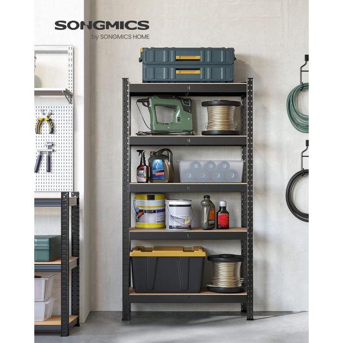 SONGMICS Regal 30 x 75 x 150 cm rjavo-črna,GLR030B21 SONGMICS Regal 30 x 75 x 150 cm rjavo-črna,GLR030B21